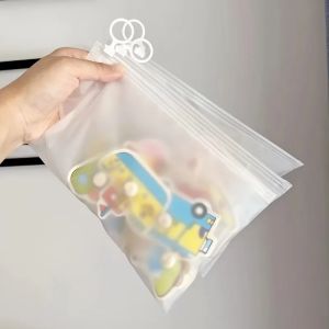 10/20/50pcs reusable practical storage bag portable pull tab frosted packaging bag waterproof thick zipper sealing bag