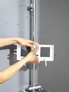 [SG Seller]Adjustable No Drilling Shower Pole Shelves Storage Rack/Rectangle Showerhead Holder/Bathroom Organizer