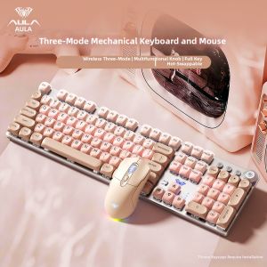 AULA | Stylish Three-Mode Mechanical Keyboard