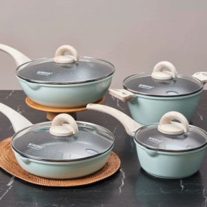 BOREINE Aquamint Non Stick Granite 24cm Casserole Pot Periuk Batu Granite Original (24cm)