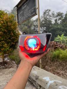 Reflekto lampu depan SUPRA LAMASUPRA Xbiled MATRIX X1 ukuran “3 INC” SUPRA BAPAK cahaya biled asli