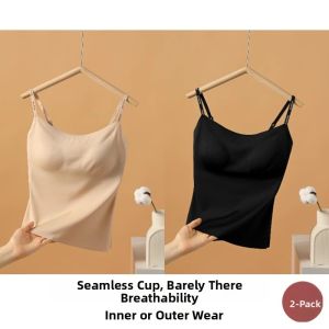 ZISU | Ice Silk Bra Padded Tank Top Summer Wear