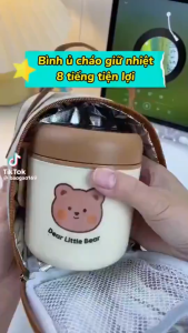 [SG Ready Stock] Thermos Flask Soup Container 530ml Porridge Warmer Food Container 304 Stainless steel With Spoon