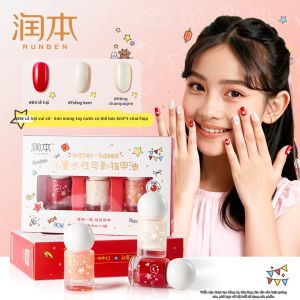 RUNBEN | Sơn Móng Tay Bóc Tách Không Mùi Cho Trẻ Em