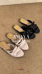 Riqueza AMAYA Sandal Wanita Teplek Sendal Cewek Slip On Pita