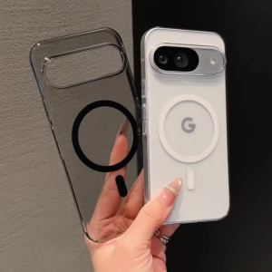 Ultra Thin Transparent For Magsafe Magnetic Phone Case For Google Pixel 11 10 9 Pro XL 10A 9A Wireless Charge Shockproof Cover