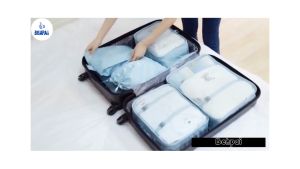 7-in-1 Waterproof Travel Organizer Bag Suitcase Organizer Clothing Storage Organization Bag Portable Clothes organizer