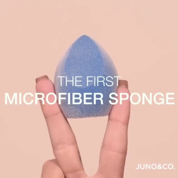 QUANFAN Total Face Blending Sponge, Latex-Free Makeup Sponge With Angled & Rounded Sides For Concealer Or Foundation, Microfiber Velvet Powder Sponge Beauty Blender
