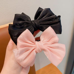 Princess Style Childrens Hair Accessories Bow Knot Hair Clip Baby Girl Sweet Bun Headwear Baby Hair Card Baby Hair Decoration