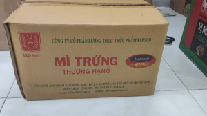 Sỉ - 01 thùng mì trứng Safoco Thượng Hạng - Thùng 15 gói mỗi gói 400gr - Mì gói vuông