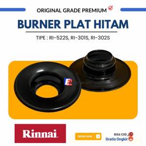 Burner Hitam Kompor Gas Rinnai Seri RI 301S RI 302S RI522S / Burner Plat Hitam Rinnai / Sun Burner Rinnai