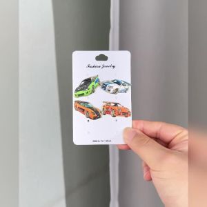 Bộ 4 Ghim Cài Áo Men Hình Xe Thể Thao Hoạt Hình Huy Hiệu Cài Áo Thời Trang Phụ Kiện Trang Sức Cho Ba Lô Quần Áo