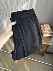 Seiko Embroider! Vertical Texture Fabric! Export Mens Autumn Elastic Waist Loose Drawstring Casual Pants Sweatpants