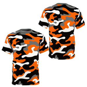 Bold Abstract Splash Tee] Bold Orange Black Abstract Splash Design Mens Plus Size T-Shirt Men Womens Shirts Kids Tshirt