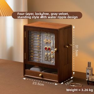 FANHAN | Vintage Wooden Drawer-style Jewelry Organizer