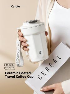 CAROTE | Insulated Portable Mug Ceramic Lining Stainless Steel Liner