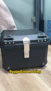 HNJ Top Box 36L/45L/57L Motorcycle Aluminum Alloy Safety Lock Waterproof Tail Box Universal ABS Kotak Motosikal Peti