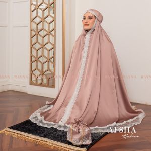(2oN) RAYNA AFSHA Mukena Wanita Muslimah Afsha Mukena By Ray.na. Nazra sha