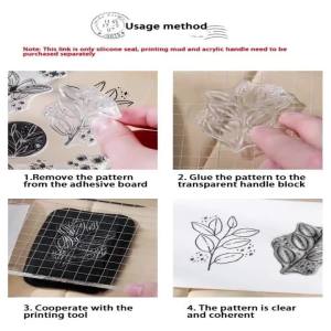 11*16 Dinosaur Christmas Insect Alphabet Clear Silicone Stamps for DIY Scrapbooking Card Making & Seasonal Craft Decor