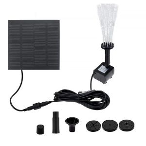 Solar Fountain with 6 Nozzles - 1.4W Solar Panel Floating Water Pump for Bird Baths PoolsGarden DIY Waterfall Yard Decor