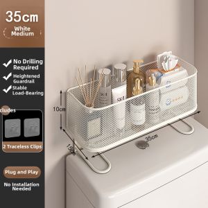 No Drill Multifunctional Bathroom Organizer