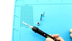 Taffware Solder Listrik Digital LCD + timah set lengkap 80 Watt 220VAdjustable Temperature 908S