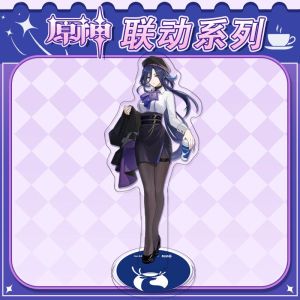 Genshin Impact Lucesheng Coffee Collaborative Kcloine De Higwen Large Stand Badge Jibei Colored Paper Tabletop Game Accessories