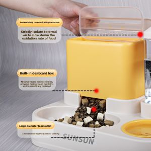 sunsun | 2-in-1 Feeding Station for Food and Water