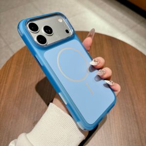 Ultra Thin Matte for Magsafe Bumper Case for iPhone 18 17 16 Pro Max 15 14 Pro 18ProMax 17 Magnetic Wireless Charge Cover Funda