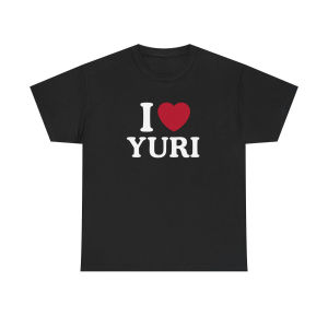 Retro I Love Yuri Shirt GL Graphic Cotton T-shirts for Fan Gift Prue Cotton High-quality Men Unseix Sportswear Men Clothing Top