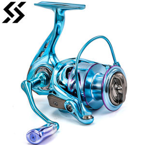 Sougayilang 1000-4000 ขนาด SPINNING Fishing Reel สูง 5.2:1 อัตราทดเกียร์ 10KG Braking FORCE สําหรับน้ําจืดน้ําทะเลตกปลา Pesca