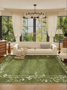 YUNHAOBUYI | No-wash Retro Carpet Green