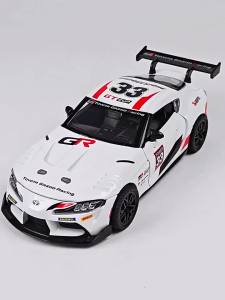 MAKEDA | 1:32 SUPRA GT4 GR86 Model Supercar Toys Alloy Diecast Sound Light Doors Opened Pull Back Exquisite Body for Kids Holiday Gifts