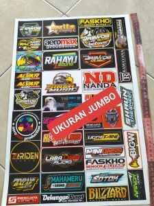 Stiker Sound | Stiker 1 Lembar | Stiker Pack Ukuran 31cmx47cm Bahan Graftac