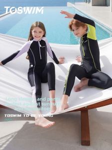toswim | Kids Long Sleeve Pant One-piece Swimsuit