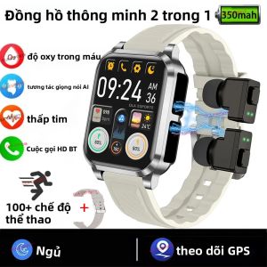 Đồng Hồ Thông Minh GPS 2in1 Có Cuộc Gọi Bluetooth IP68 Màn Hình 2.01  Chống Nước Hỗ Trợ Tai Nghe 180+ Chế Độ Thể Thao Dành Cho Nam Và Nữ