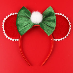 Disney | Disney Mickey Mouse Christmas Ear Headbands for Kids Girls Elk Hairbands Adults Women Pearl Mini Bear Bows Hair Accessories Gift