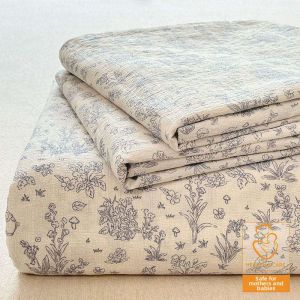 KAMONI | A-Class Maternity-Grade Double-Layer Gauze Bed Sheet and Pillowcase Set
