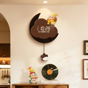 BEISIJIA | Silent Drill-Free Elegant Vintage Wall Clock