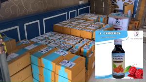 A-CORDRY แพ็ค 5 ขวด. เอคอ น้ำหวานกลิ่นราสเบอรี่เข้มข้น 60ml. ..........ACD-5