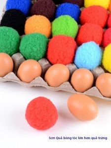 Đồ Chơi Thủ Công DIY Cho Trẻ Em 5cm Trang Trí Lông Cừu Cỡ Lớn Trang Trí Nướng Trứng Trang Trí Lông Cừu Nhiều Màu Cho Trẻ Em