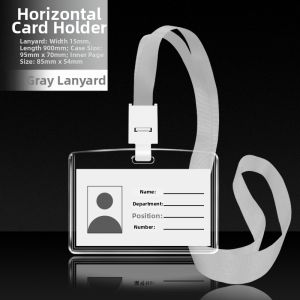 Transparent Durable ID Card Holder Large Size