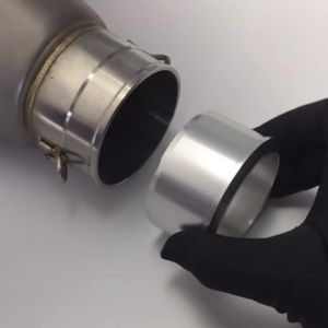 Đa Năng Xe Máy Ống Xả Giảm Tốc 60MM Đường Kính Trong 51MM Khẩu Độ Hợp Kim Nhôm Chuyển Đổi Adapter Hút Cổng Kết Nối