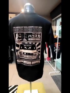 [GRAPHIC TEE] HAKOSUKA NISSAN SKYLINE 2024 featured printed crew-neck T-shirt for men and women with the same trend of 100% cotton TEE