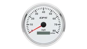 RYSJM | Custom 7 Color LED Universal 110MM GPS Speedometer Gauge 60/80/120/200KMH 80MPH Speed Gauge Meter For Motorcycle Marine Boat Car