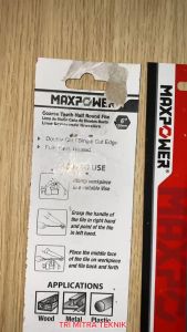 Kikir Setengah Bulat Gigi Kasar 6\" Maxpower