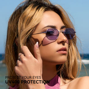 ZENOTTIC 2025 Small Polygon Polarized Sunglasses Women Metal UV400 Sun Glasses Men Anti-Glare UV400 Goggles Driving Eyewear