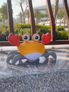 Sensory Crawling Crab | Baby Sensor Walking Toy | Induction Running Crab | Musical Toy for Kids