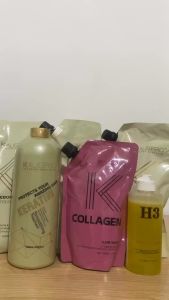 Sản phẩm uốn ép Keratin colagen pH phục hồi tóc Kalispro 1000ml