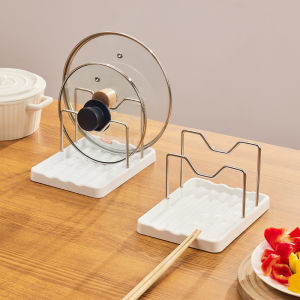 Countertop Pot Lid Organizer Storage Rack